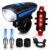 PulGos Cycle Lights for Bicycle with Horn | Powerful Waterproof LED Rechargeable Front Light | 3 Lighting Modes | 48H Battery Backup | Electric Bicycle Horn | Bicycle Light for Night Riding