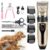 Pet Grooming Kit For Dogs Cats With Cordless Hair Trimmer Clippers For Labrador Shih Tzu German Shepherd Golden Retriever Low Noise Rechargeable Shaver With Adjustable Guide Combs (Gold)
