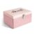 Makeup Box – Vanity Box for Women Bridal – Cosmetic Box Organiser, Durable, Stylish Finish for Home or Travel, Large Capacity Beauty Case for Brushes, Lipsticks & Skincare, Pink