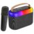pTron Newly Launched Fusion Joy 20W Bluetooth Speaker with Wireless Karaoke Mic, 6Hrs Playtime, Vivid RGB Lights, Voice Effects, Multi-Play Modes BT5.3/TF Card & Type-C Charging Port (Black)