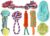 Dog Rope Toys + Chew Toys, Combo Pack of 7 (Color May Vary)