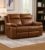 LEZINO 2 Seater Manual Recliner Sofa in Faux-Leather Recliner Chair for Home, Brown (Two Seater Manual Recliner, Brown)