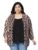 oxolloxo Plus Geoment Polyester Print Shrug