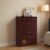 CASPIAN Wooden Chest of Drawers (Walnut Brown) | Multipurpose Engineered Wood Storage Organizer Furniture with 4 Drawers | Filing Cabinet for Home, Bedroom, Living Room & Office