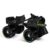 jaspo Tenacity ZXI Adjustable Roller Skates Speed_Wheel, Quad Skating Shoes For Boys/Girls/Youth-Fibre Material,Colour-Black Indoor And Outdoor Skates-Size Adjustable UK Size 1 To 8 (21 To 27 Cms)
