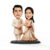 Anniversary Gift Personalized Couple Caricature Photo Frame | Custom Cartoon Standee for Husband, Wife, Unique Wedding Anniversary Gift (Wedding Couple 1, 10 Inches)