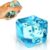 Openja Stress Balls Ice Cube with Snowflakes Inside for Your Best Mellow and Chill, Snow Pieces Silent Nice Square Shape Anxiety Sensory Squishy Fidget Toy Slow Rise, Classroom Prizes, Calming Adults.