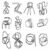 PLUSPOINT Brain Teasers Stainless Steel Metal Wire Puzzle Toys – Assorted Metal Brain Game for Return Gifts, Party Favors, Prizes, Disentanglement Puzzle Unlock Interlock Toys Mental IQ Teaser