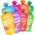 Happa Organic Baby Food Puree Travel Pack | Natural Fruits, Grains and Vegetables | No Added Sugar, No Milk Powder, No Preservatives | Stage 2 (6 Months+) | Ready to Eat | Free from Common Allergens | Pack of 8 (100g Each)