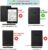 SwooK Classic Printed Magnetic Flip Cover Case for All New Kindle 10th Generation 2019 Release Model: J9G29R Flip Case Smart Folio Cover Case (Not for 10th Gen 2018 Kindle) (Constellation), Black