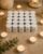 Homesake® Tea Light Candles Pack of 50, Unscented Long Burning Smokeless White Wax Candles for Diwali Decoration, Home Décor, Candle Holders, Spa, Meditation & Romantic Lighting