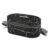 MILTON Executive Lunch Box with Steel Cutlery, 2 Inner Steel Round Containers 280ml Each & 1 Microwave Safe Oval Plastic Container 450ml, Insulated Bag, Leakproof Office Tiffin, Easy to Carry, Black