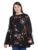 oxolloxo Women’s Plus Size Round Neck Full Sleeve Floral Top
