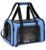 PETANGEL Airline Approved Cat Carriers Small Dog Carrier Pet Carrier Bag for Kitten Puppies up to 4Kg, Small Dog Carrier Soft Sided, Collapsible Travel Puppy Carrier (Size: S, Blue)