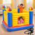 Toy Imagine™ Playhouse Inflatable Soft Floor Bounce Jump-O-Lene Bouncer and Castle Ball Pit for 3-6 yrs, with Pump Multicolor