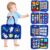 12 in 1 Toddler Busy Binder Learning Educational Board for Kids Sensory Board Preschool Education Learning Fine Motor Skills Montessori Busy Board Educational Busy Book for Learning