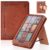 ZORBES Case Compatible with Kindle Paperwhite 12th Generation 7 Inch Cover | Folding Stand and Hand Strap, Scratch Protection for Reading Comfort, Textured Leather Finish, Responsive Support