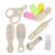 LuvLap 7In1 Baby Grooming Kit, Portable Baby Grooming Kit for New Born Baby, Finger Brush, Hair Brush, Comb, Baby Nail Scissor, Baby Nail Cutter,Tweezer,Nail Filer,Newborn,Infants,Toddlers, White, 0m+