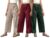 Set of Combo Trouser and Pants for Girls and Women’s Relaxed Fit Stretchable Regular Fit Palazzos Lightweight Elastic Waistband Bottoms for Daliy Office & Casual Wear