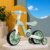 Stardust 3-in-1 Kids Tricycle, Bicycle & Balance Bike for 2–5 Years Boys & Girls | Convertible Toddler Cycle with LED Light, Music & Foldable Training Wheels | Ride-On Toy (Green)