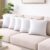 MY ARMOR Microfiber Cushion for Sofa | 16 X 16 Inch | Set of 5 – Stripe