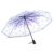 Contacts Transparent Windproof Travel Waterproof Canopy, Strong Fiberglass Frame Portable Umbrella for Rain