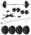 Kore PVC 12 Kg Home Gym Set with One 3 Ft Straight Rod and One Pair Dumbbell Rods, Multicolour