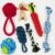 Dog Rope Toys Set for Puppies & Small Dogs ? 6 Durable Chew Toys for Teething & Tug of War | Interactive Pet Toys Safe Cotton Ropes with Carrot Toy & Puppy Chewing Fun – Color May Vary