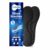 Footvital Memory Foam Shoe Insoles for Men and Women | Soft Cushioned Inserts for Long Standing and Walking | Supports Heel and Arch | Shock Absorbing | Moisture Absorbing | Lightweight Washable Insoles for All Shoes | 1 Pair | Black | Size 8