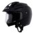Vega Crux ISI Certified Flip-Up Helmet for Men and Women with Clear Visor(Black, Size:M)