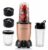 NutriPro Juicer Mixer Grinder – Smoothie Maker – 500 Watts (3 Jars & 2 Blades, Gold) – 1 Year Warranty