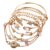Shining Diva Fashion Latest Stylish Multilayer Gold Plated Bangle Bracelet for Women and Girls