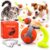 Smart Interactive Rolling Ball Dog Toy | Automatic 360° Moving Pet Toy with LED Lights and Teaser Rope | USB Rechargeable Exercise Toy Dogs & Cats (Multicolor) (CAT Ball)