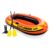 Intex Explorer 300, 3-Person Inflatable Boat Set with French Oars and High Output Air Pump