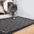 Cat Litter Mat, Grey, Soft Woven Topside, Rubber Border, Indoor Use, Traps Litter, Cozy on Bare Feet