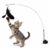 Foodie Puppies Cat Teaser Playing Wand with Feather (Suction Cup Cat Teaser) for Cats and Kittens | Interactive Bell & Spring Wand for Fun, Catching, Chasing, Exercise and Bonding Play