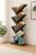 SBF Furniture Engineered Wooden Book Rack,Space Saver Book Shelf for Home Living Room and Office Table Top Free Standing Organizer,Laminated Finish Modern Book Shelve (7 Tier_Brown)