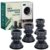 4 PCS Anti Vibration Pads for Washing Machine | Heavy Duty Anti Slip Rubber Feet Stand for Washer, Refrigerator & Furniture | Noise Reduction, Floor Protection & Height Increase (darkgreyad)