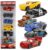 Galaxy Hi-Tech Mini Metal Die Cast Car Set of-6 Toy Vehicle Play Set Free Wheel High Speed Unbreakable Car for Kids, Small Racing Exciting Playtime Adventures, Movie Vehicles for Kids