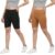 Women’s Cotton Lycra Cycling Shorts | 95% Cotton 5% Spandex | Stretchable Knee Length Tights for Gym, Yoga & Sports