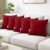 MY ARMOR Microfiber Cushion for Sofa | 16 X 16 Inch | Set of 5 – Maroon