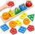 SHINETOY Montessori Wooden Shape Sorting & Stacking Toy | Educational Peg Board Puzzle for Toddlers | Color, Shape & Counting Learning Game