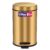 LITTERBIN Stainless Steel Pedal Dustbin with Lid | Small Compact Space Saver SS Trash Can for Office, Home, Kitchen, Room, washroom, bathroom (Gold_5 Liter)