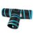 Foodie Puppies Interactive Lightweight Foldable T-Shape Tube Hiding Tunnel with Hanging Ball – Perfect for Small Cats, Kittens, Rabbits and Guinea Pigs (Blue Black)