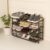 amazon basics -Multi Purpose Shoe Rack – Curve Model – 4 Layer (69.5W Cm X 28.5D X 51.7H) Black, Carbon Steel