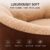Premium Dog Bed with Free Blanket for Small, Medium & Large Dogs | Soft Fur Orthopedic Washable Pet Bed with Fiber Filling | Anti Slip Calming Dog Mattress for Puppies & Adult Dogs (S)