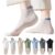 VAIDUE Cotton Ankle Length Socks for Men & Women | Multi Color Casual Everyday Wear Breathable Soft Fabric Comfort Fit Hidden Socks | Pack of 7 Combo Durable Stylish Unisex Sports Office Gym Use
