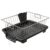 TEX-RO Dish Drying Rack with Drainer Tray | Stainless Steel Vessel Drainer Basket for Kitchen | Utensils Drying Rack with Spout | Bartan Basket Stand for Sink | Kitchen Dish Rack, 29 cm (Small)