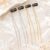 4 pcs Sparkle Hair Chain for Girls, Rhinestone Hair Clips for Braiding, Silver and Gold Hair Extensions for Decoration, 4 Counts(2 silver,2 golden)