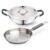 Allo Stainless Steel Triply Cookware Set | Kadai with Lid (20 Cm/1.5 L)+ Fry Pan (20 Cm/1 L) | Perfect Cooking Combo for Curry/Stir-Fry/Deep-Fry/DryVeg/Sauta Induction Friendly Set of 3Pcs | Nonstick